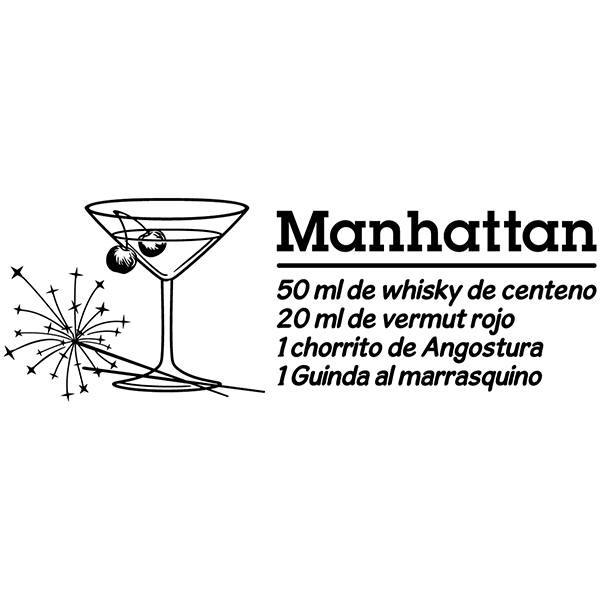 Wall Stickers: Cocktail Manhattan - spanish