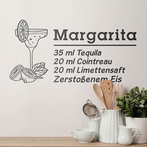 Wall Stickers: Cocktail Margarita - german