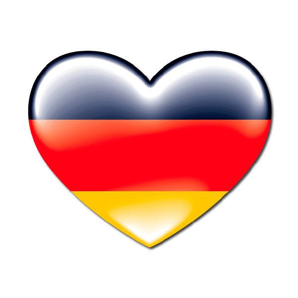 Car & Motorbike Stickers: Heart Germany