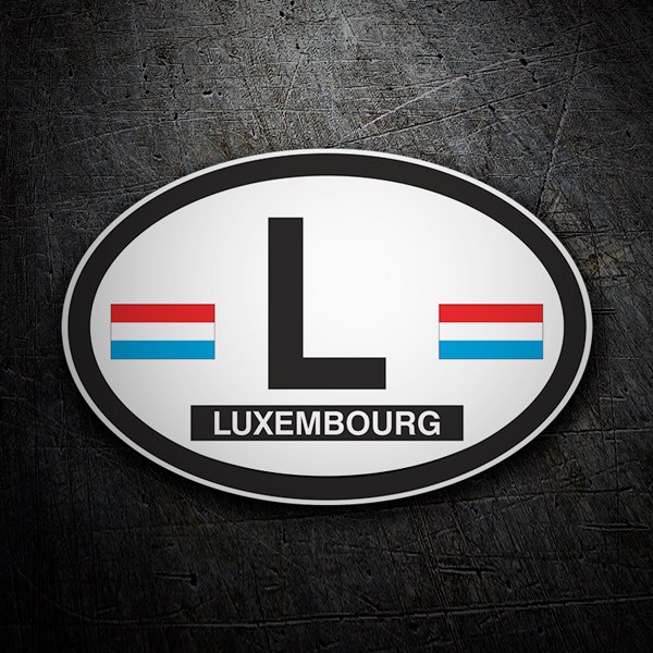 Car & Motorbike Stickers: Luxembourg