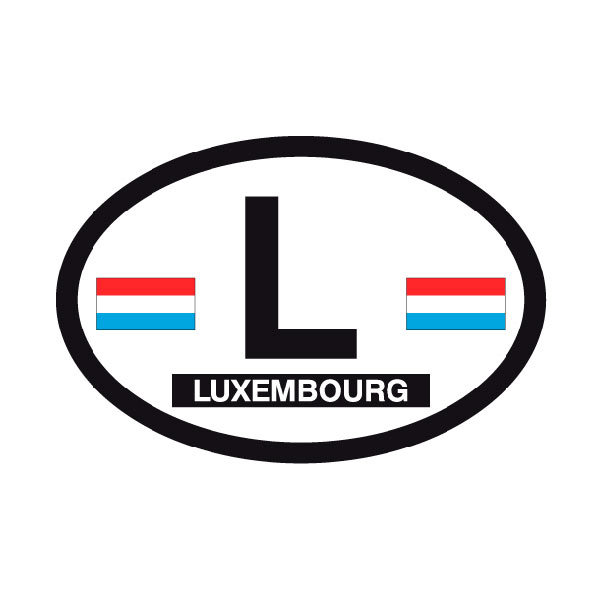 Car & Motorbike Stickers: Luxembourg