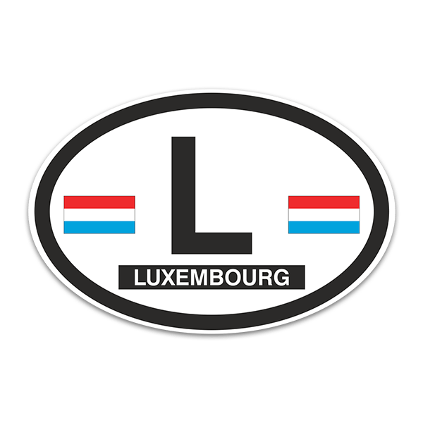 Car & Motorbike Stickers: Luxembourg