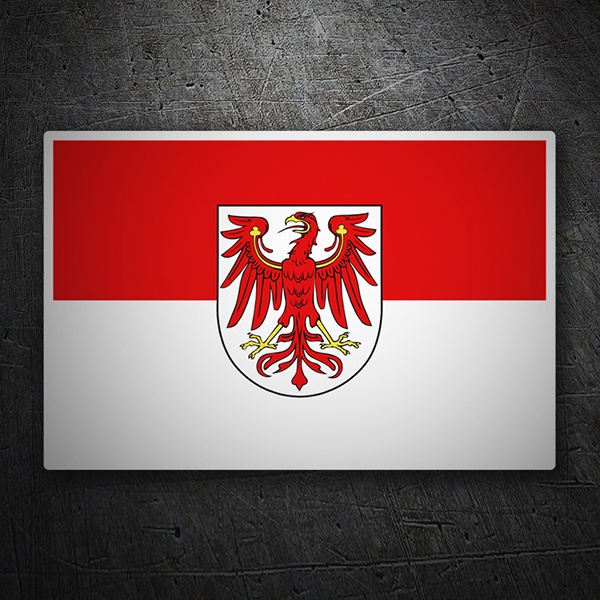 Car & Motorbike Stickers: Flag Brandenburg