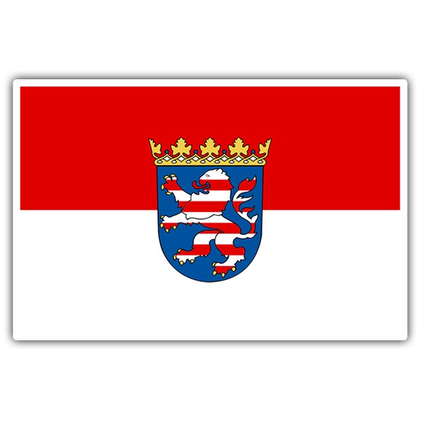Car & Motorbike Stickers: Flag Hesse