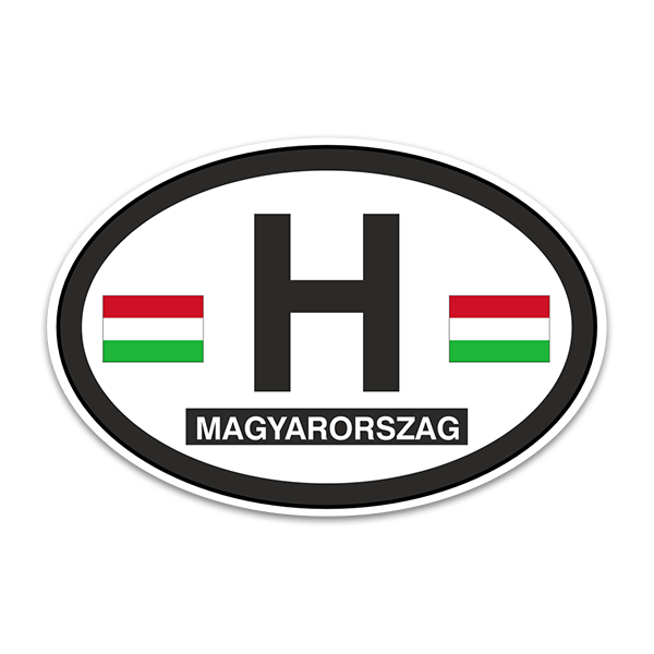 Car & Motorbike Stickers: Magyarorszag