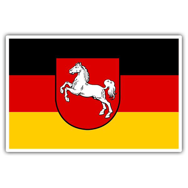 Car & Motorbike Stickers: Flag Lower Saxony