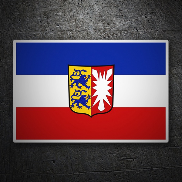 Car & Motorbike Stickers: Flag Schleswig-Holstein