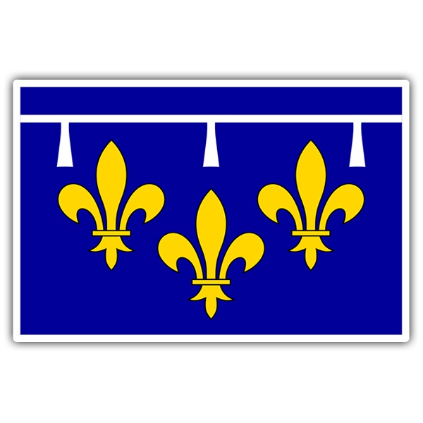 Car & Motorbike Stickers: Flag Orléanais