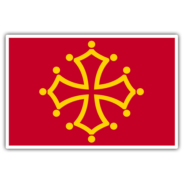 Car & Motorbike Stickers: Flag Languedoc