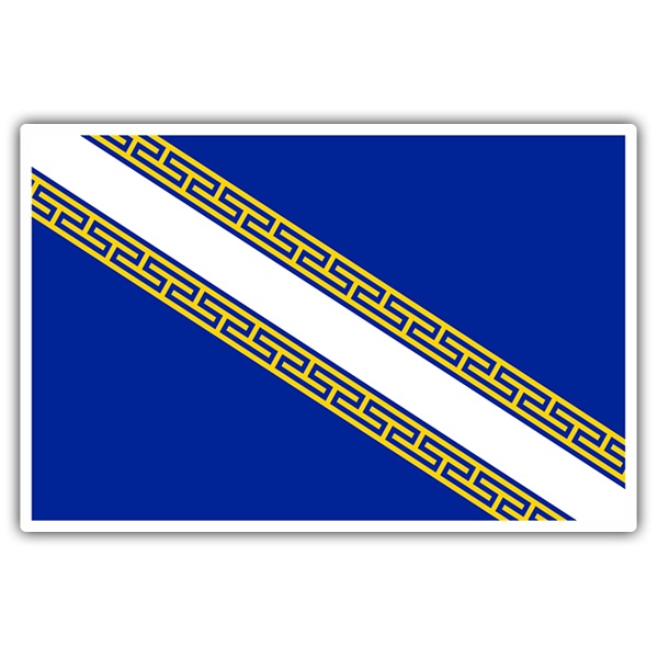 Car & Motorbike Stickers: Flag Champagne