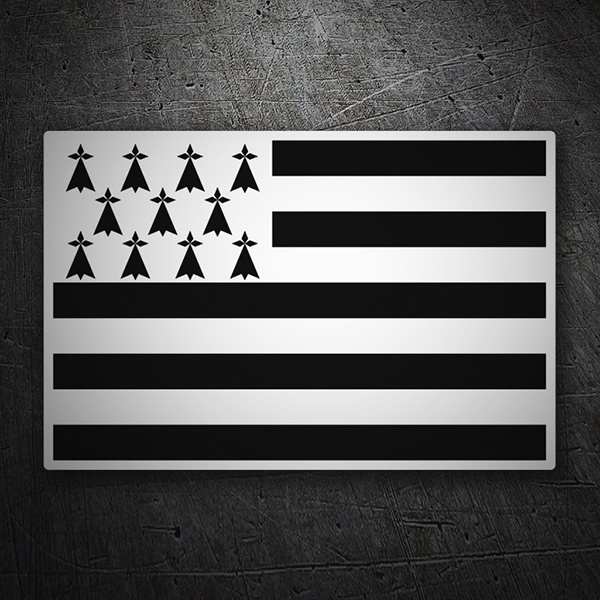 Car & Motorbike Stickers: Flag Brittany 