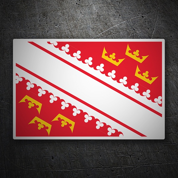 Car & Motorbike Stickers: Flag Alsace