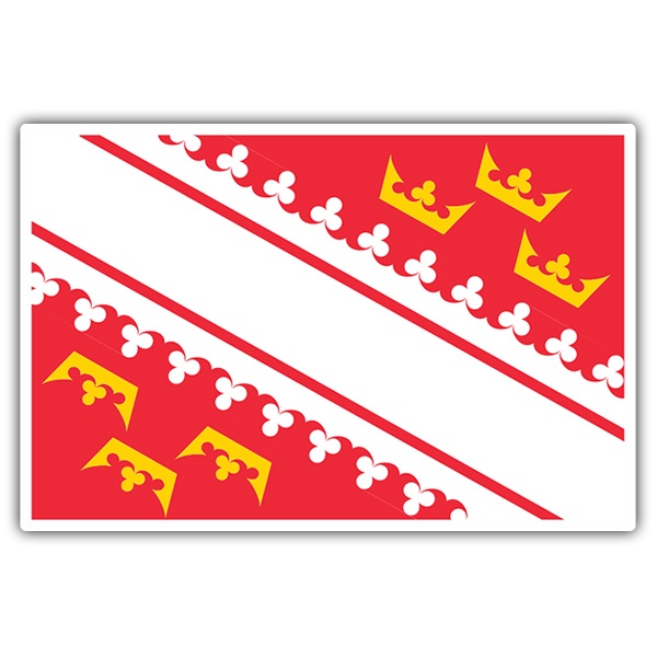 Car & Motorbike Stickers: Flag Alsace