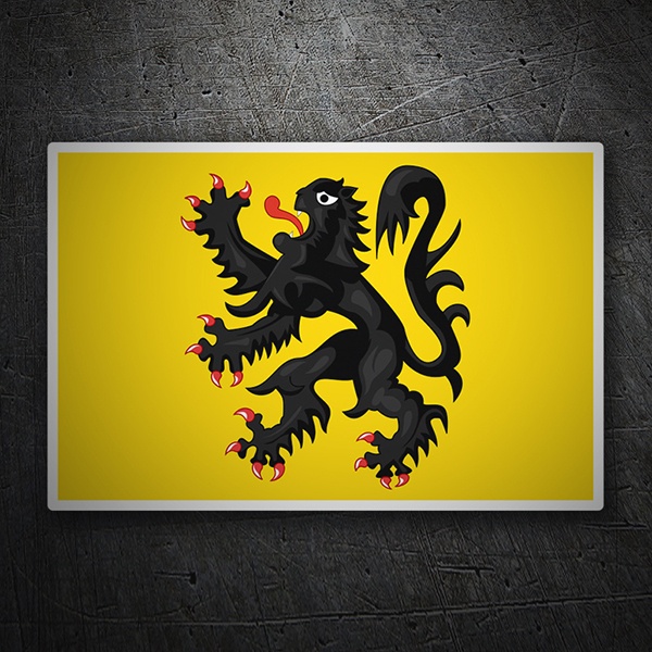 Car & Motorbike Stickers: Flag Flandes