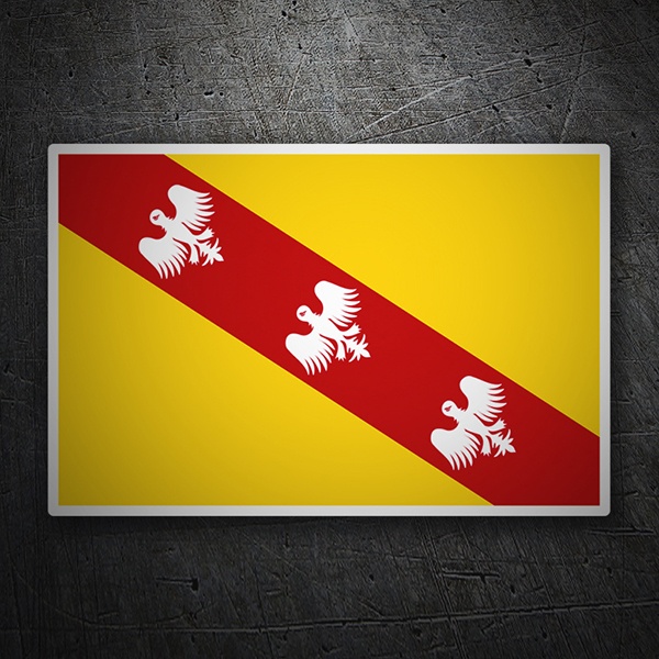Car & Motorbike Stickers: Flag Lorraine