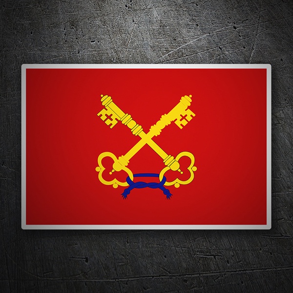 Car & Motorbike Stickers: Flag Venaissin