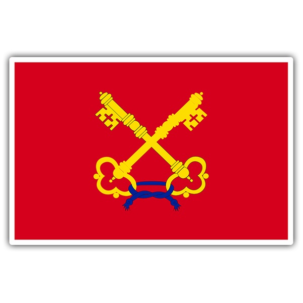 Car & Motorbike Stickers: Flag Venaissin