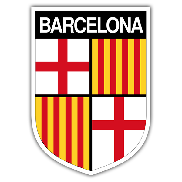 Car & Motorbike Stickers: Badge Barcelona