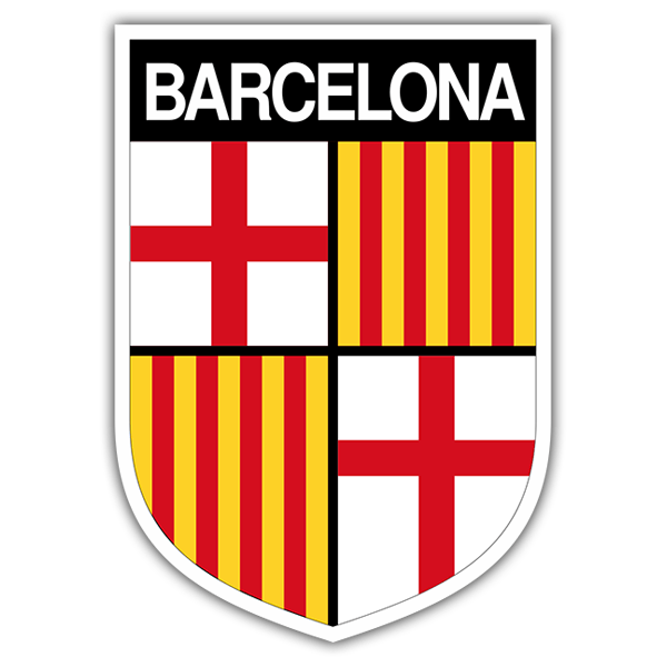 Car & Motorbike Stickers: Badge Barcelona 0