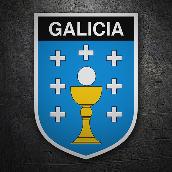 Car & Motorbike Stickers: Badge Galicia