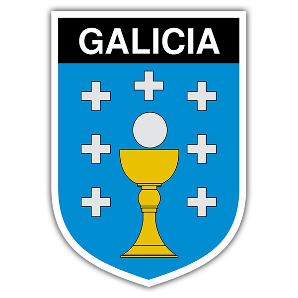 Car & Motorbike Stickers: Badge Galicia