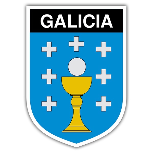 Car & Motorbike Stickers: Badge Galicia