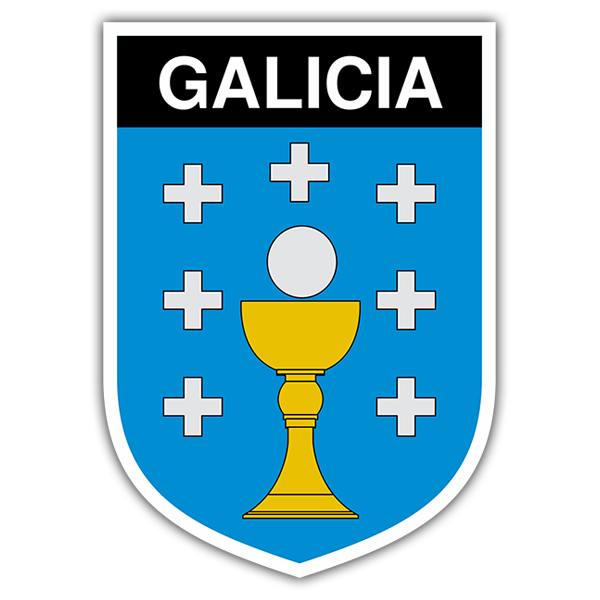 Car & Motorbike Stickers: Badge Galicia