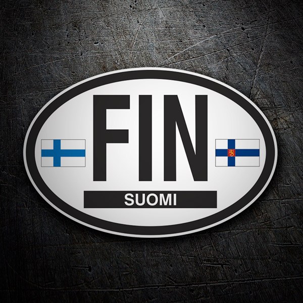 Car & Motorbike Stickers: Suomi