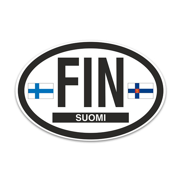 Car & Motorbike Stickers: Suomi