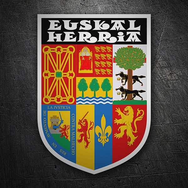 Car & Motorbike Stickers: Badge traditional Basque Country