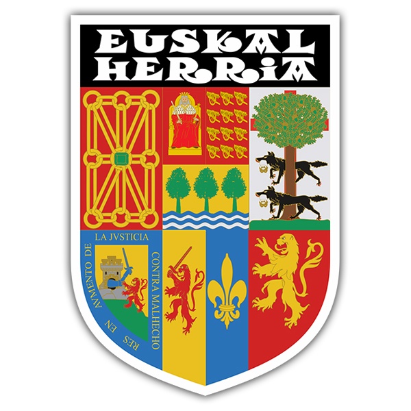 Car & Motorbike Stickers: Badge traditional Basque Country