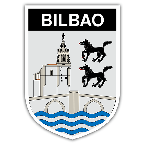 Car & Motorbike Stickers: Badge Bilbao 0
