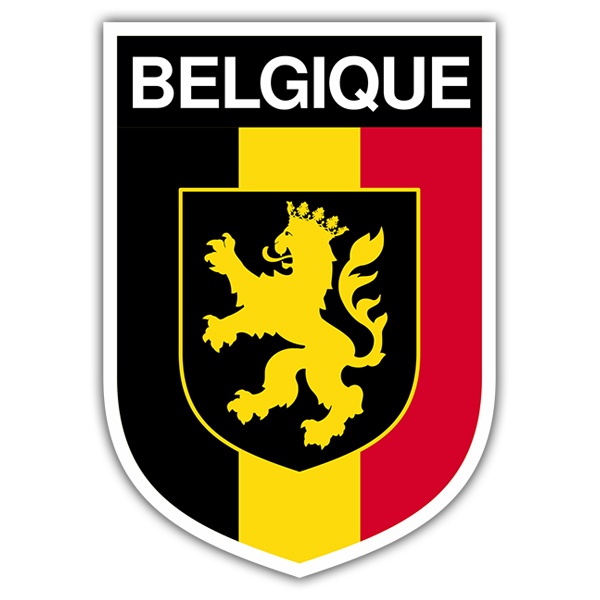 Car & Motorbike Stickers: Badge Belgium