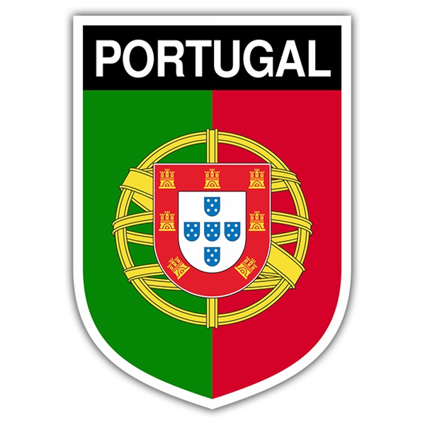 Car & Motorbike Stickers: Badge Portugal