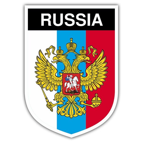 Car & Motorbike Stickers: Badge Russia