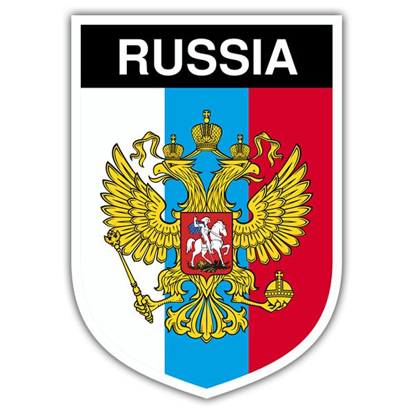 Car & Motorbike Stickers: Badge Russia 0