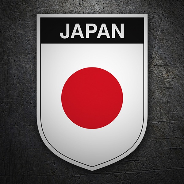Car & Motorbike Stickers: Badge Japan with Red Circle