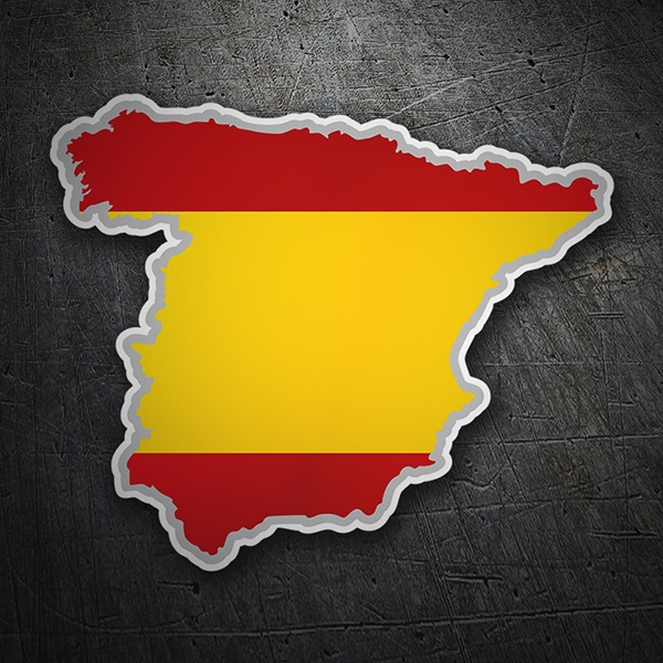 Sticker Spanien-Flagge