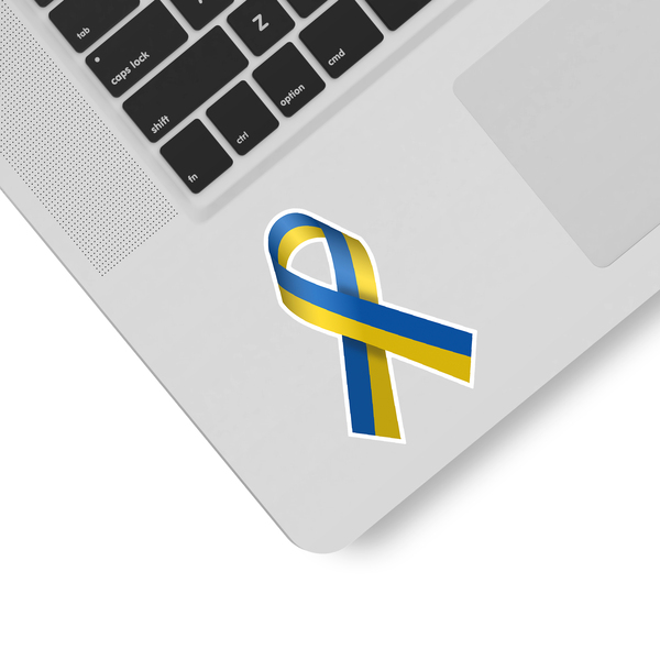 Car & Motorbike Stickers: Ukraine Ribbon