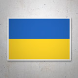 Car & Motorbike Stickers: Flag of Ukraine 3