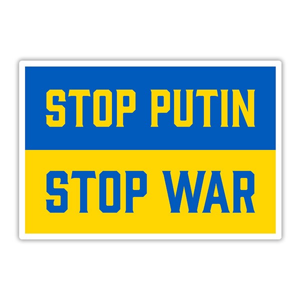 Car & Motorbike Stickers: Stop Putin Stop War