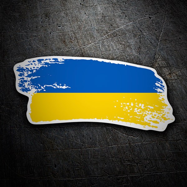 Car & Motorbike Stickers: Ukraine Strokes