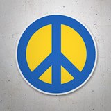 Car & Motorbike Stickers: Ukraine Peace Symbol 3