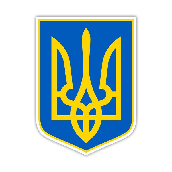 Car & Motorbike Stickers: Coat of Arms of Ukraine
