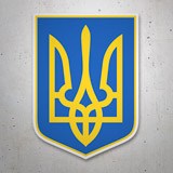 Car & Motorbike Stickers: Coat of Arms of Ukraine 3