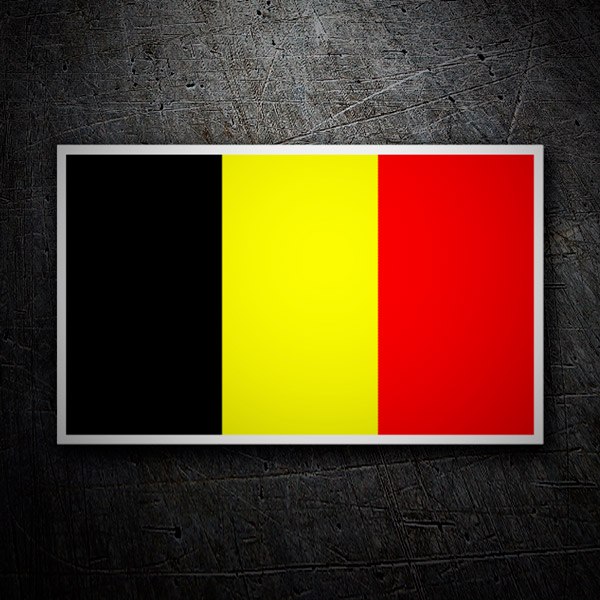 Car & Motorbike Stickers: Belgian flag