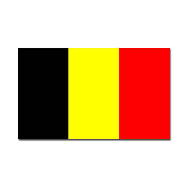 Car & Motorbike Stickers: Belgian flag