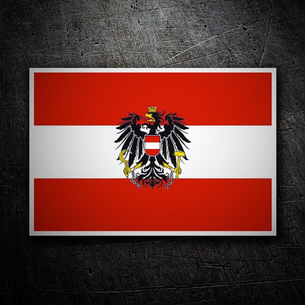 Car & Motorbike Stickers: Flag of Austria