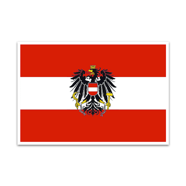 Car & Motorbike Stickers: Flag of Austria