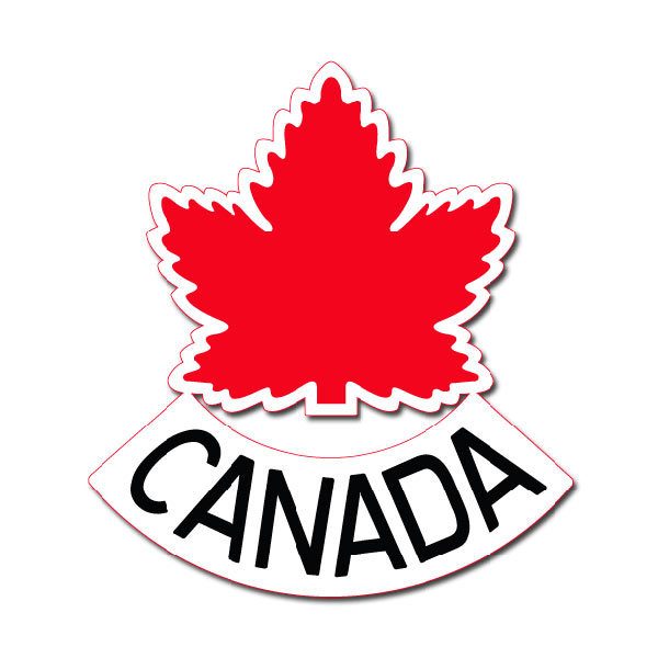 Car & Motorbike Stickers: Canada Badge